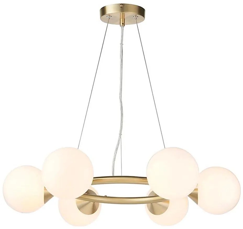 Endon 106390 - Полилей на кабел OTIS 6xG9/3W/230V златист