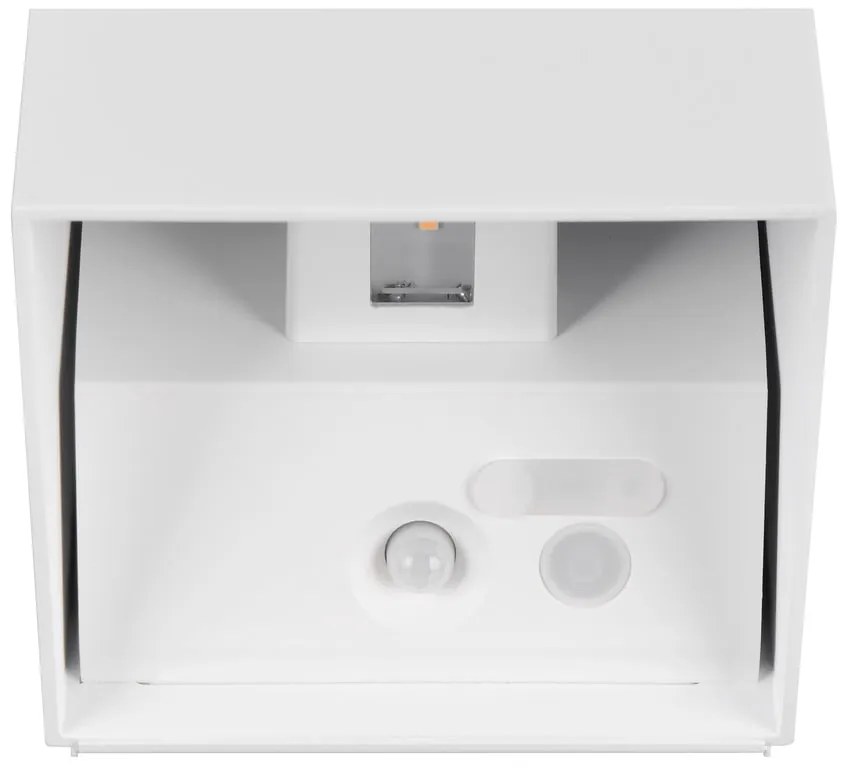 LED стенно външно осветително тяло с USB със сензор за движение (височина 10 cm) Genie – Trio