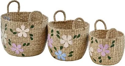 Сет кошници atmosphera Sauv, Бродерия, Тръстика