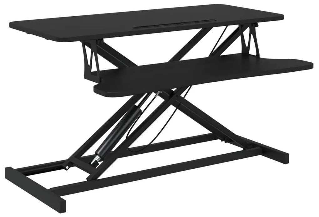 336400 vidaXL Регулируемо бюро, 90x40x(13-50) см, стомана и инженерно дърво
