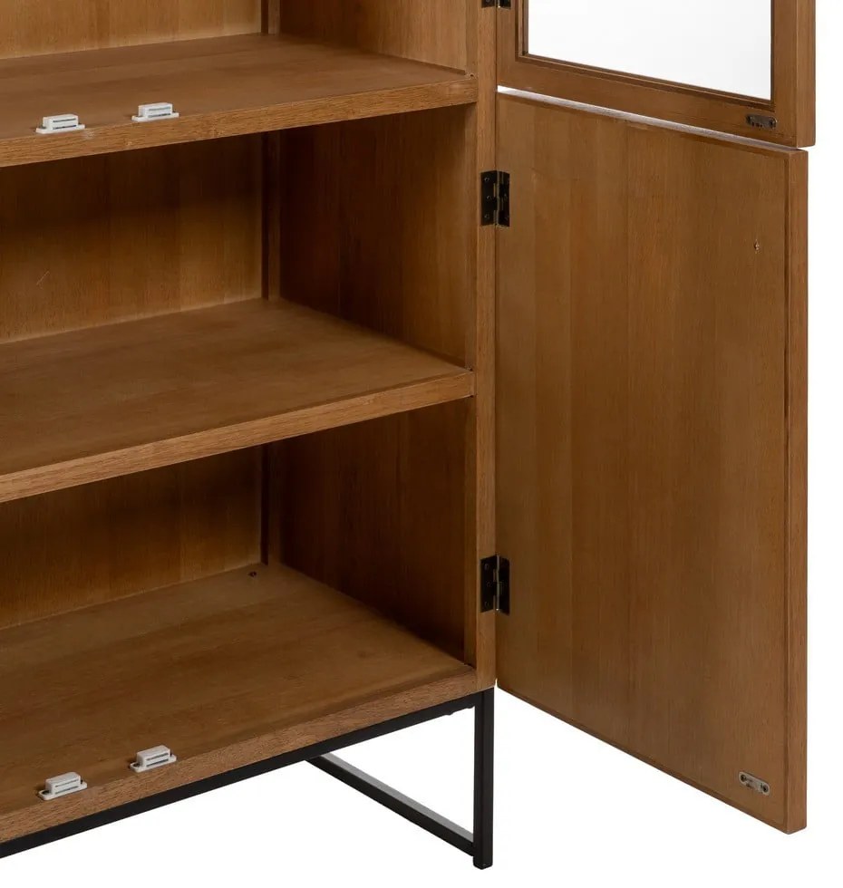 Витрина от декор от ясен в естествен цвят 84,5x198 cm – Ixia