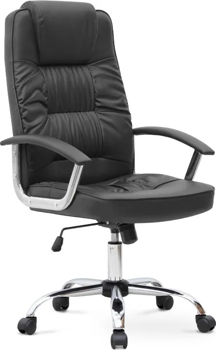 Офис стол Arial TopMebel от PU кожа в черен цвят 62x63x112/122cm