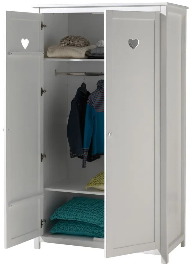 Бял шкаф, височина 190 cm Amori - Vipack