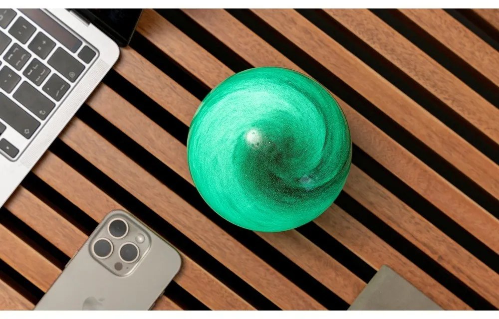 Тъмнокафява светлинна декорация с USB ø 12 cm Sand Storm – Gingko