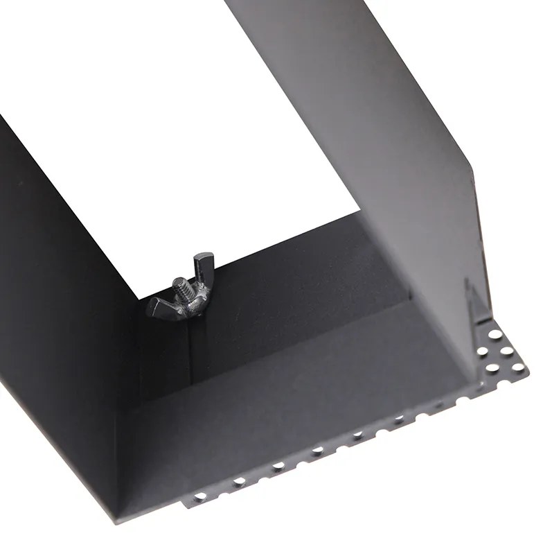 Комплект от 6 вградени спота черни регулируеми без рамки 2 светлини - Oneon Honey