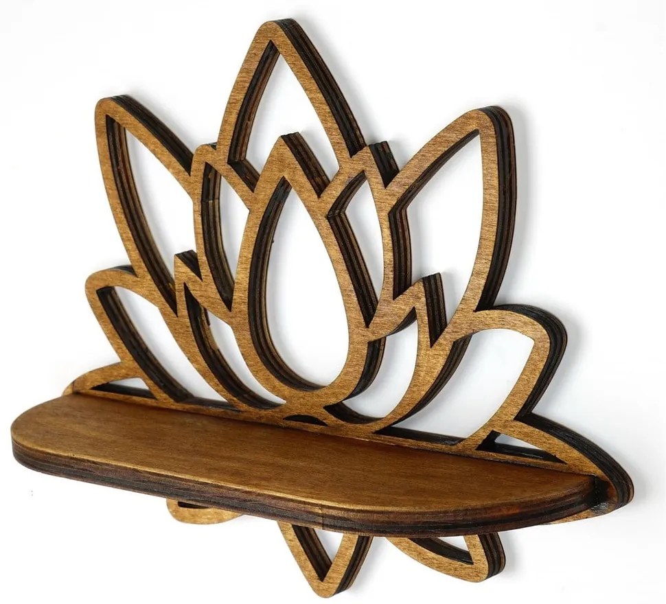 Рафт в естествен цвят 33 см Lotus - Kalune Design