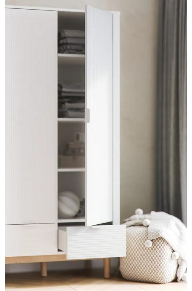 Бял детски гардероб 100x52 cm Miloo - Pinio