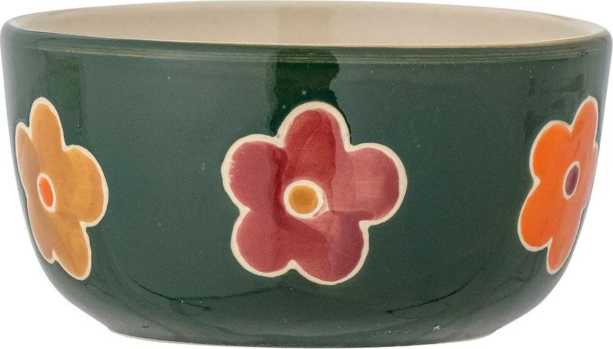 Тъмнозелена глинена детска купичка ø 12 cm Addy – Bloomingville Mini