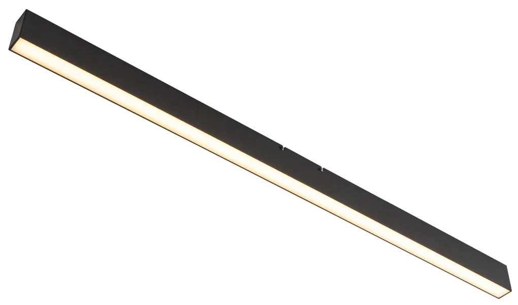 Таванна лампа черна вкл. LED 3-степенно димиране 2700-4000K с DIP превключвател - Keane