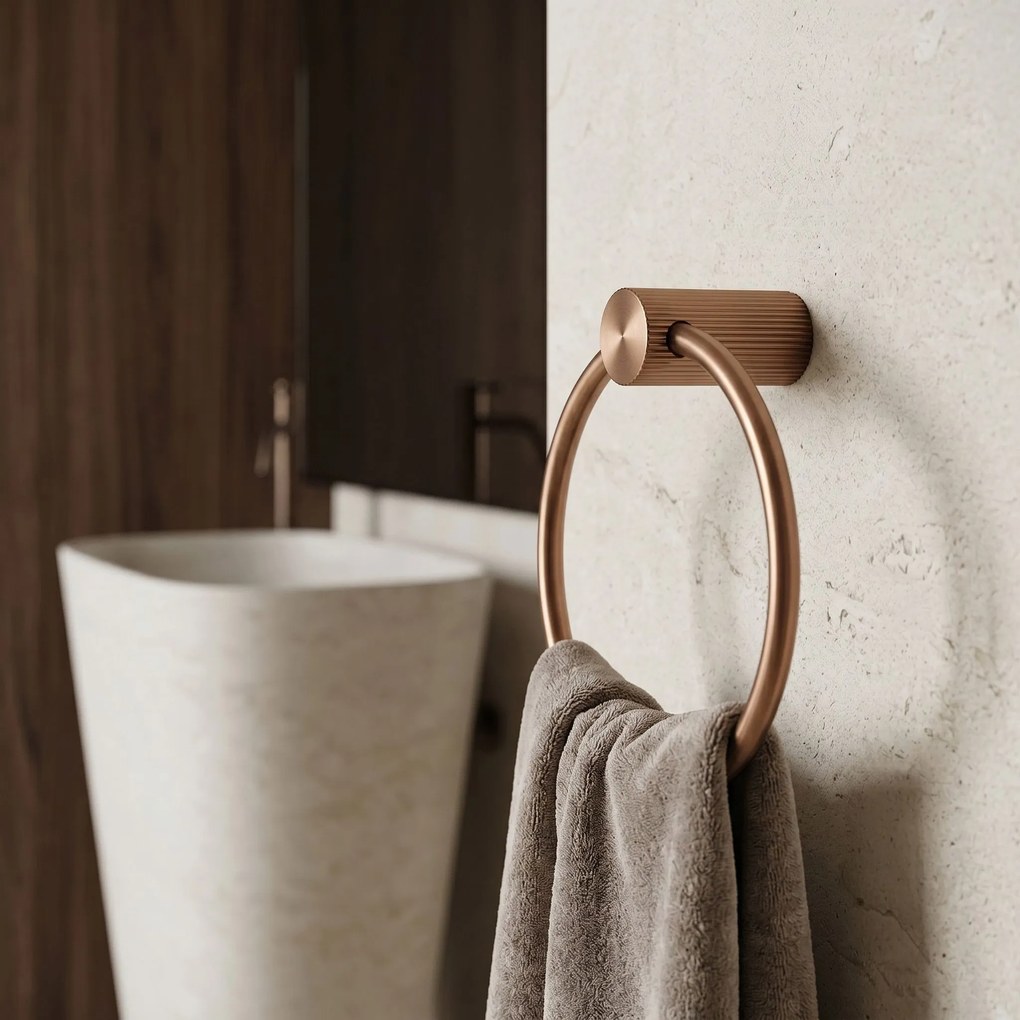 Закачалка за баня Ring 64106 SOLO Brush Copper