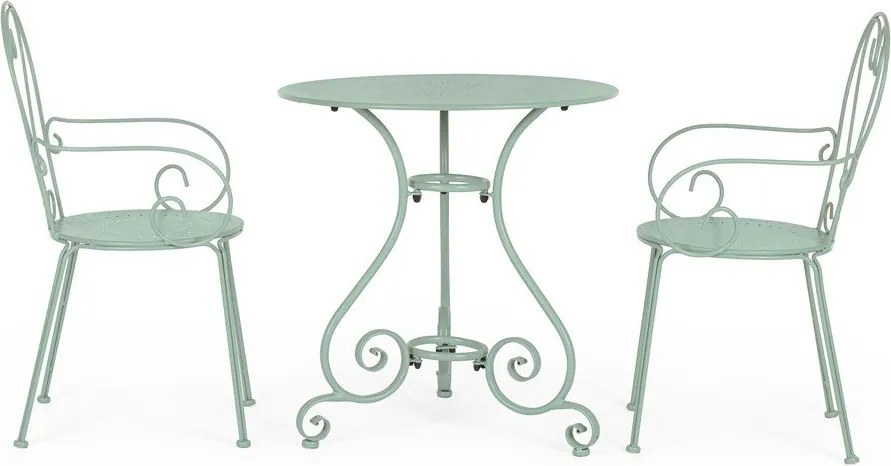 Градински стол метален в цвят мента Etienne – Bizzotto