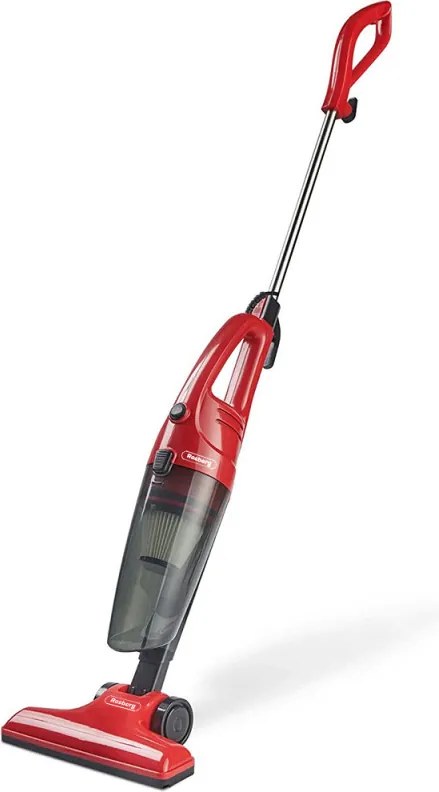 Втора ръка: Прахосмукачка вертикална Rosberg R51001A, 600W, 800 ml, HEPA филтър, Използване като ръчна, Червен