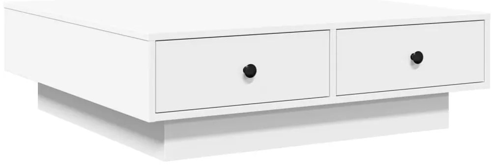 848087 vidaXL Маса за кафе, бяла, 90x90x28 см, инженерно дърво