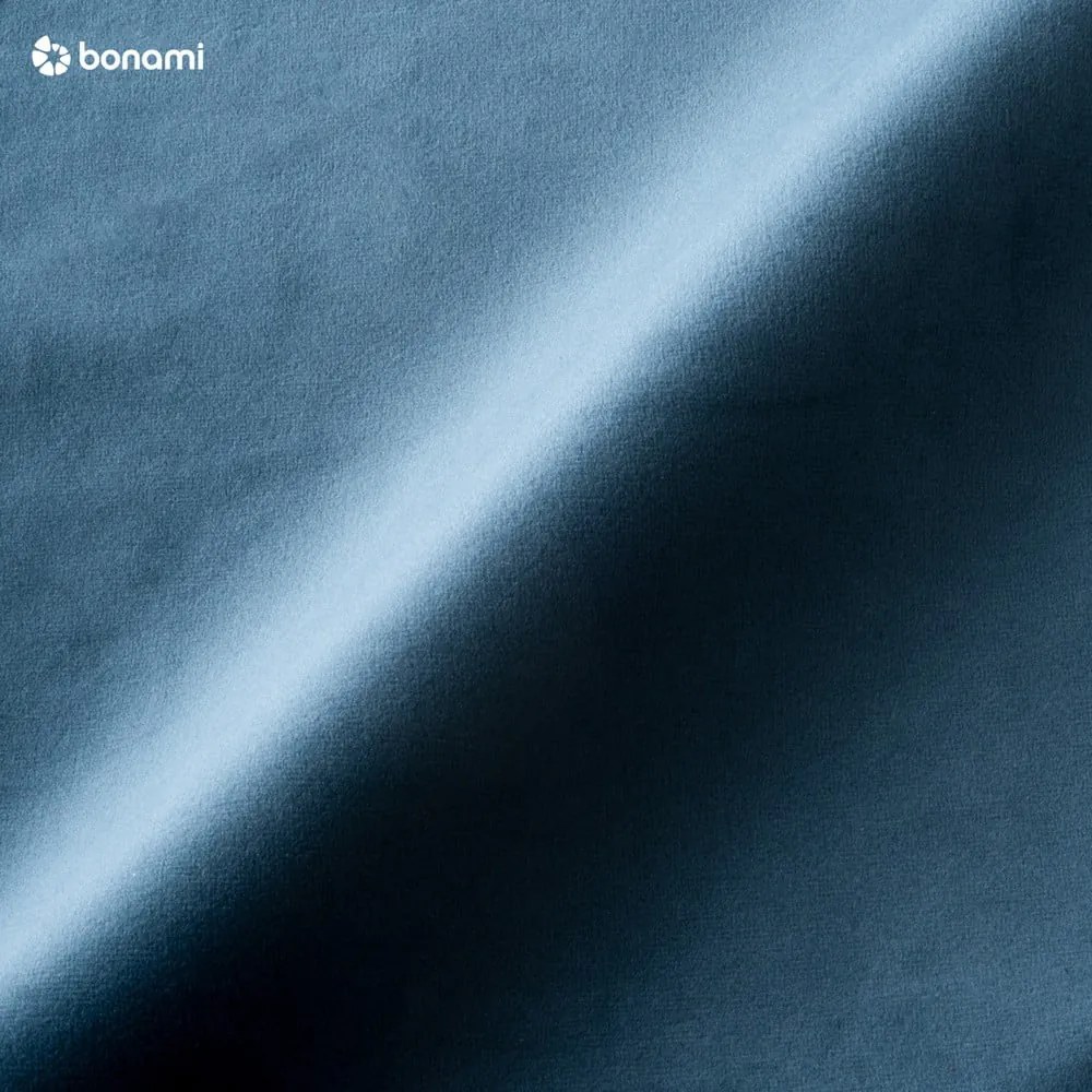 Ъглов диван от синьо кадифе (ляв ъгъл) Magic - Scandic