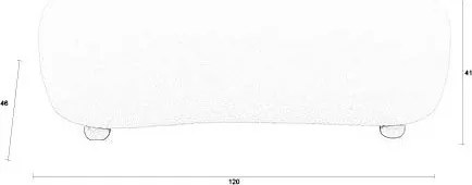 Бежова подплатена пейка от прежда с примки от букле Noxx – White Label