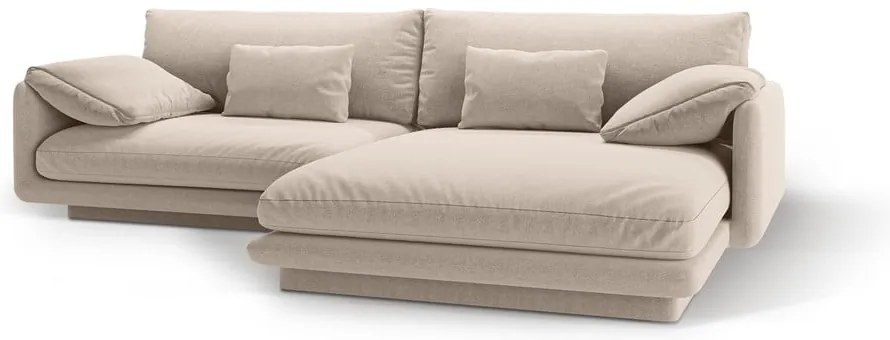 Бежов ъглов диван (десен ъгъл) Torino – Micadoni Home