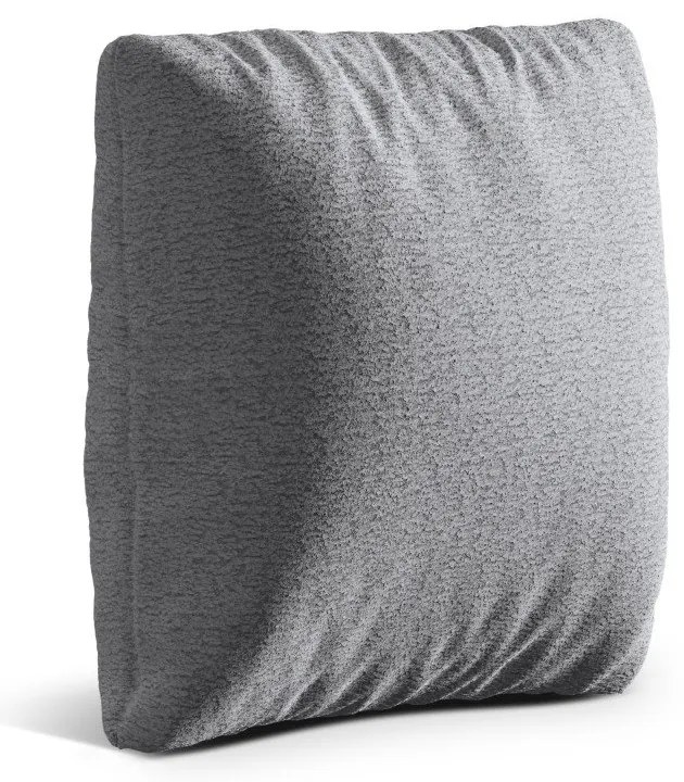 Светлосива възглавница за диван от прежда с примки от букле Kemi – Cosmopolitan Design