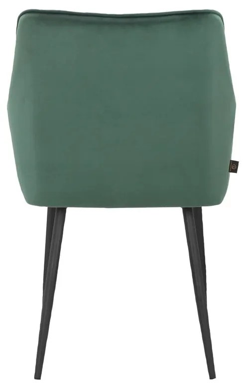 Зелени тапицирани трапезни столове в комплект 2 бр. Elvira – Støraa