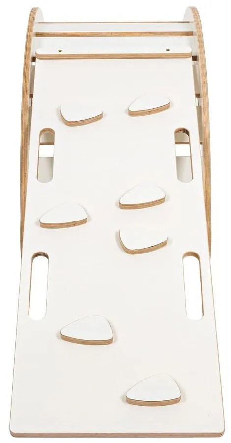 Бяла катерушка от масивен бор 39x75x38 cm Montessori – Meowbaby