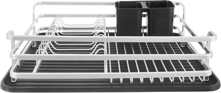 Черно-бял метална тавичка за оттичане 43x32 cm Deluxe – Orion