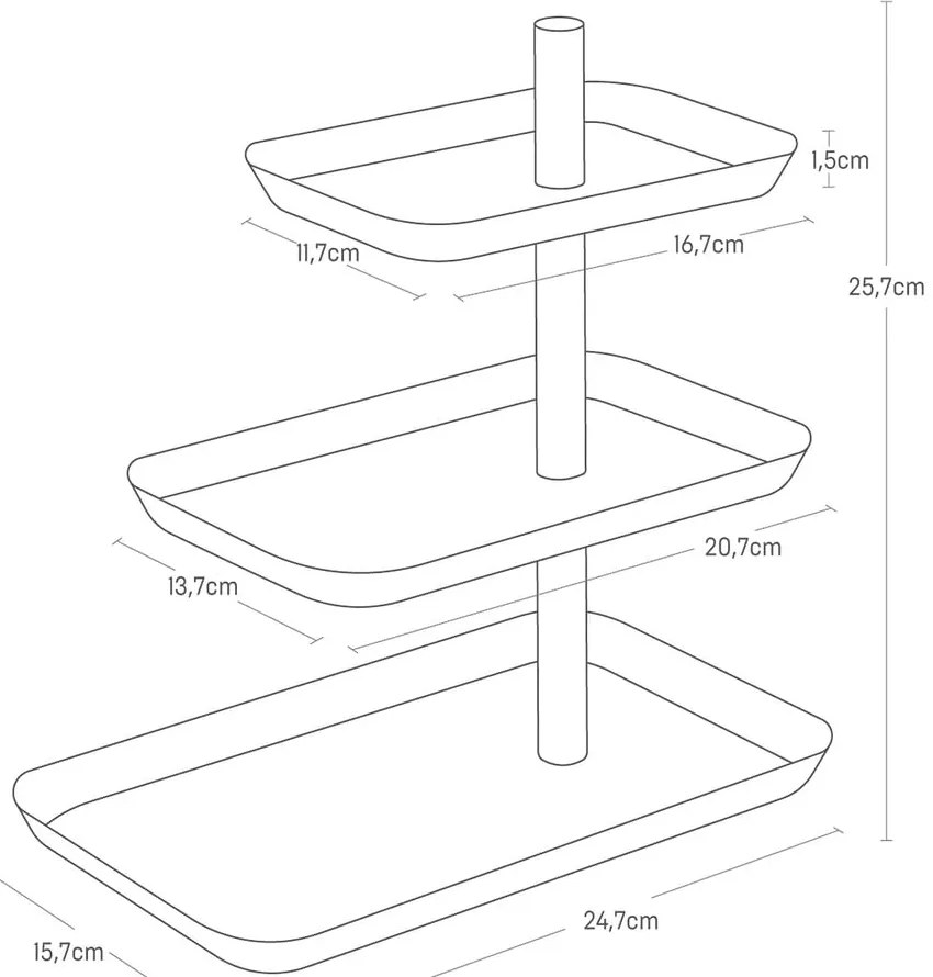 Метална стойка за бижута Rin – YAMAZAKI