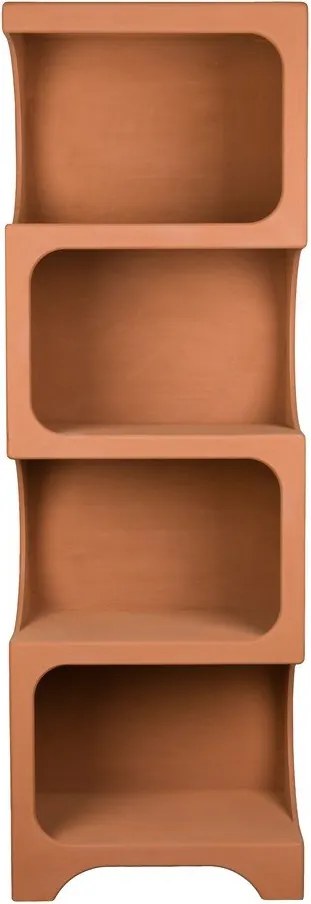 Теракотена библиотека 60x181x37 cm Dundee – Dutchbone