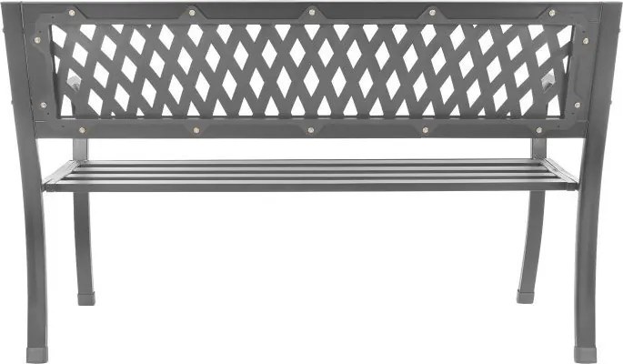 Алуминиева градинска пейка 125 x 53 x 77 см