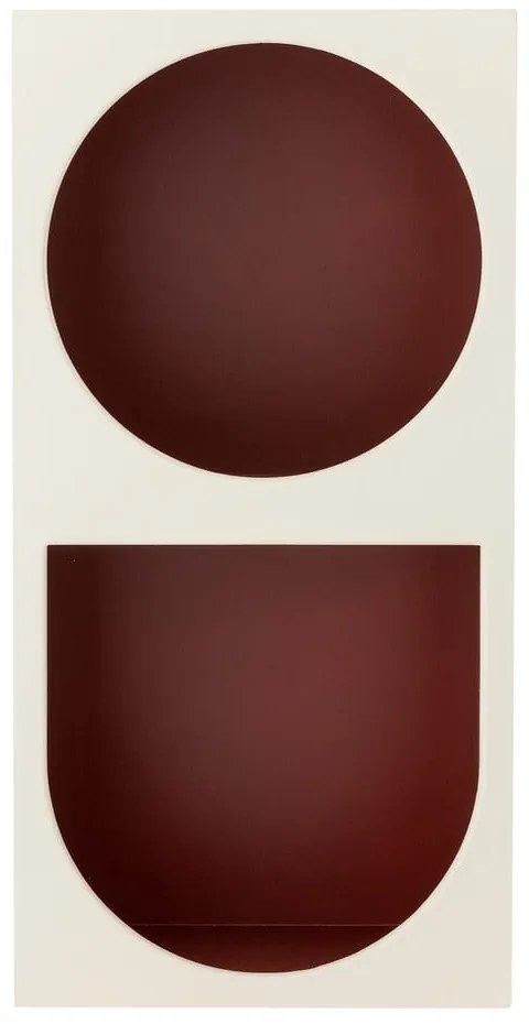 Червена/бяла стенна библиотека 30x60 cm Graphia – Bloomingville