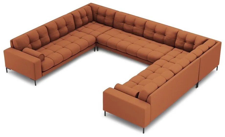Ъглов диван в тухлен цвят ("U" форма) Bali – Cosmopolitan Design
