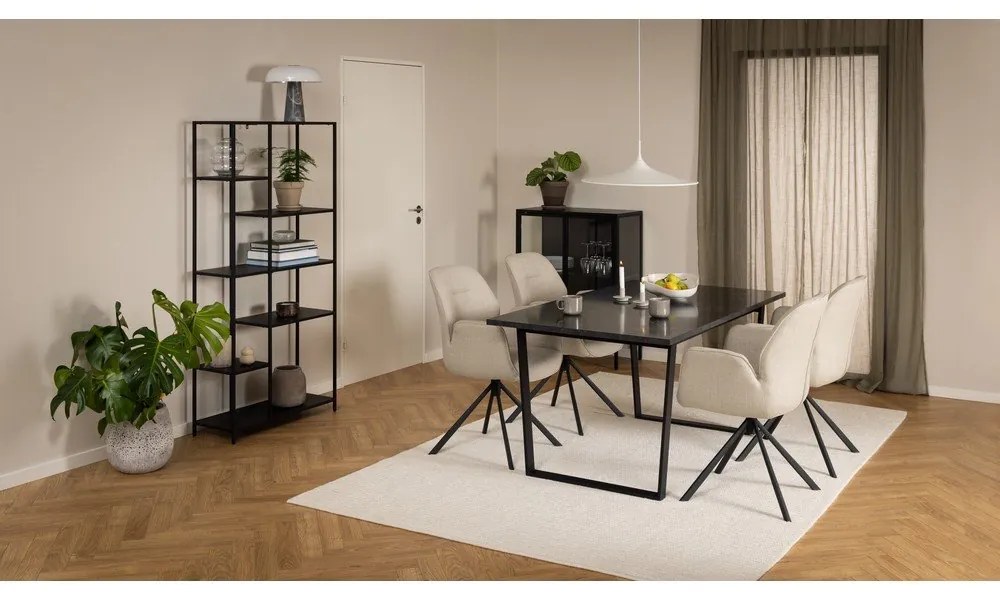 Кремав тапициран трапезен стол Aura – Actona