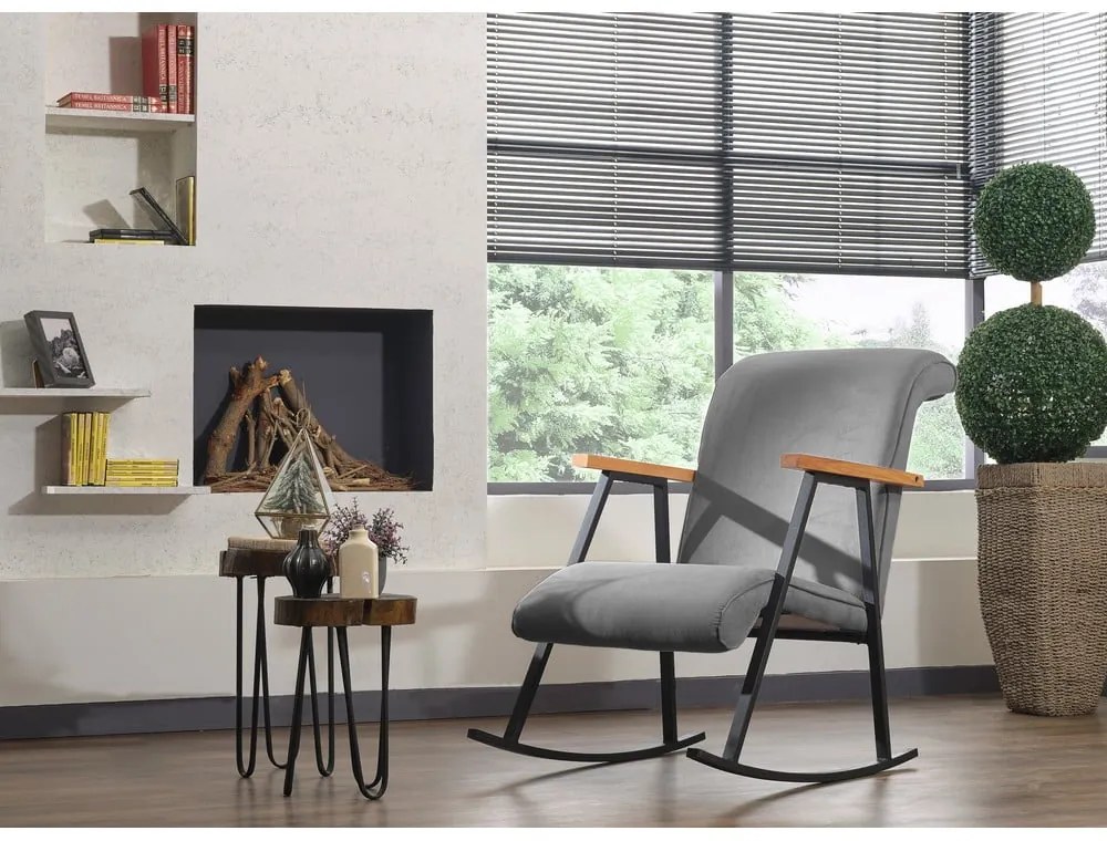 Сив фотьойл Yoka - Artie