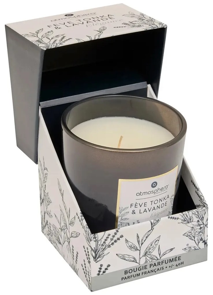 Ароматна свещ atmosphera Mael, Стъкло, 190 g - Tonka Bean & Lavender
