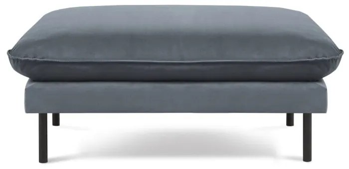 Отоман от сиво кадифе , 100 x 80 cm Vienna - Cosmopolitan Design
