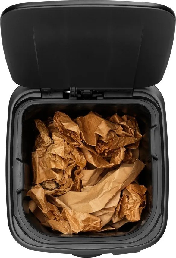 Матово черно стоманено кошче за боклук с педал 30 l Bo – Brabantia