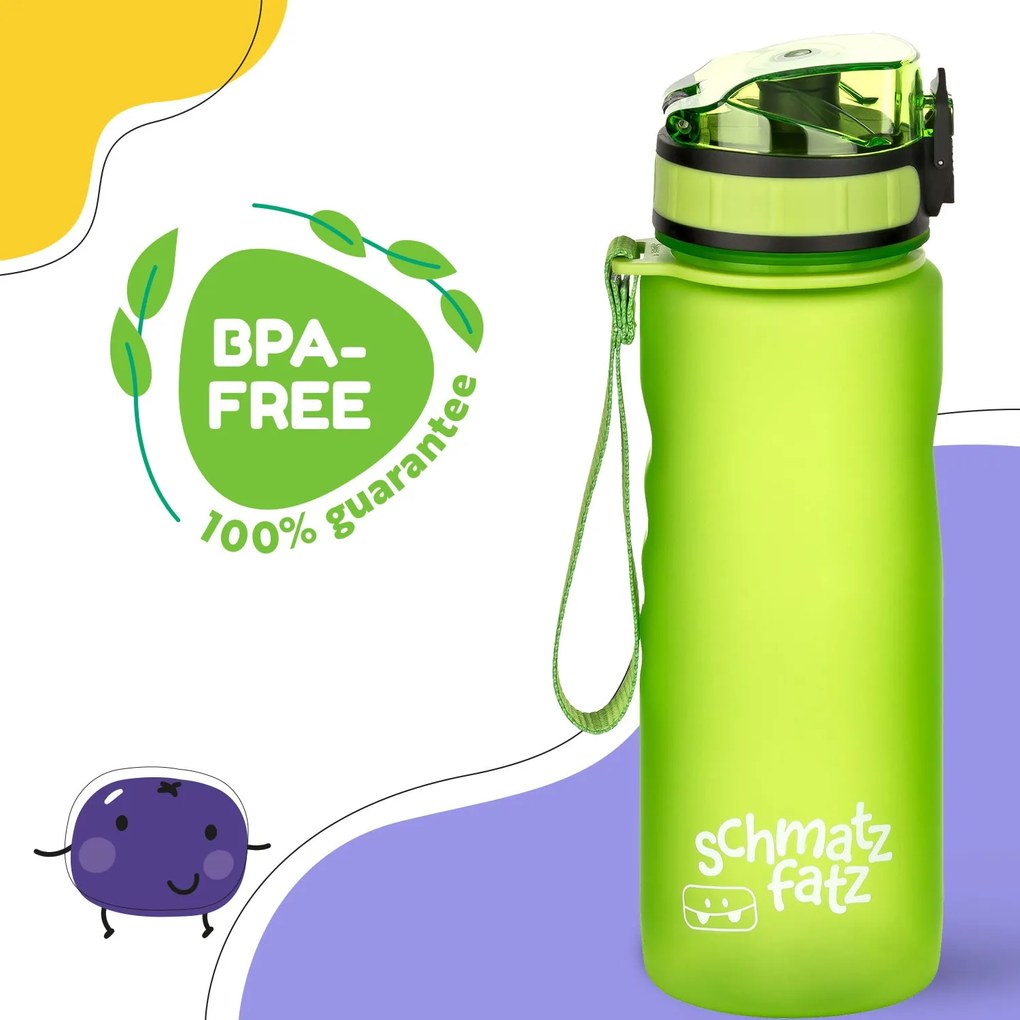 Klarstein Schamatzfatz, бутилка за пиене, спортна бутилка, 500 мл., 24 см., тритан