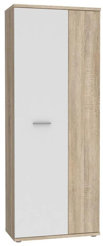 Комод/шкаф за обувки SIMO, дъб сонома/бял