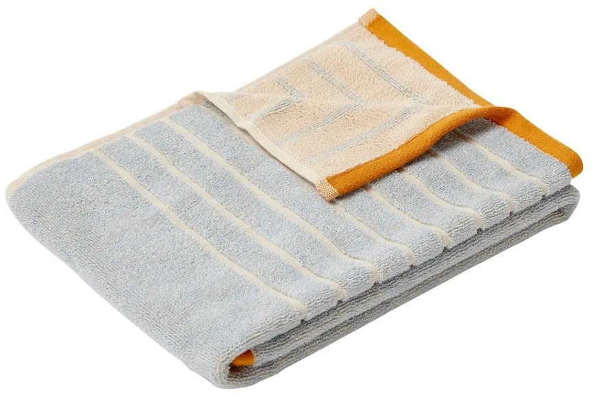 Синя и оранжева памучна кърпа Dora, 50 x 100 cm - Hübsch