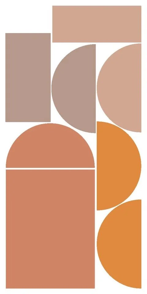 Стикер на стената 120x250 cm Abstract Sunset – Ambiance