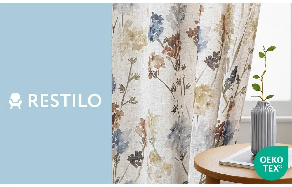 Кремаво перде 135x250 cm Flosi – Restilo