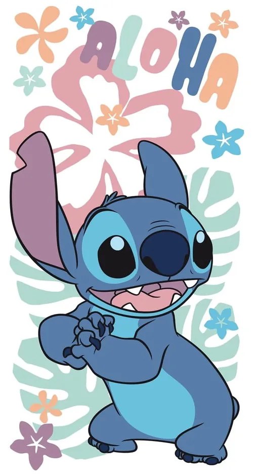 Памучна детска кърпа 70x140 cm Lilo and Stitch "Hawaiian Harmony" – Jerry Fabrics