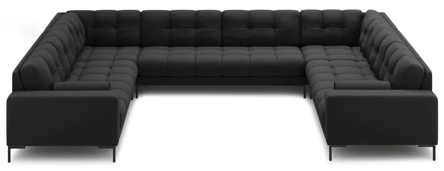 Тъмносив ъглов диван ("U" форма) Bali – Cosmopolitan Design