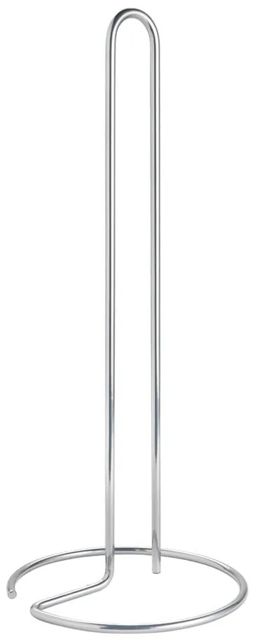 Стоманена стойка за кухненска хартия в блестящо сребрист цвят ø 14 cm Luxy – Metaltex