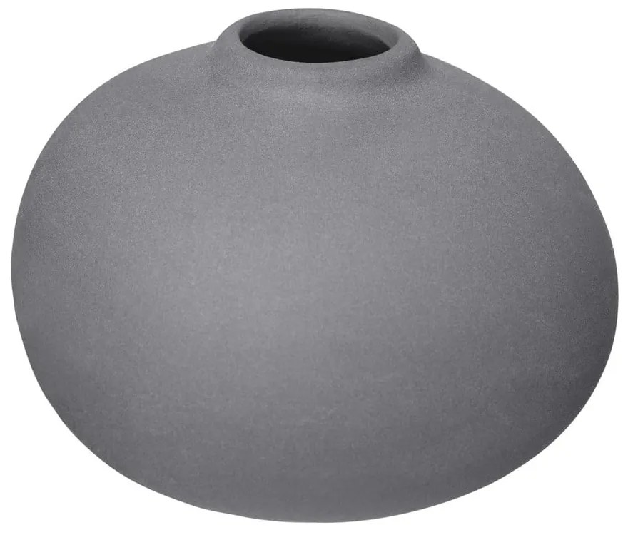 Тъмносиви порцеланови вази в комплект от 3 бр. (височина 9 cm) Nona – Blomus