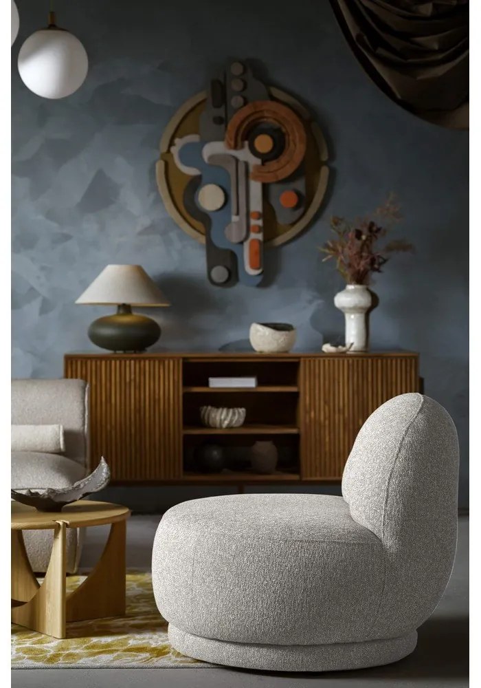 Светлосиво кресло Ovo – Miuform