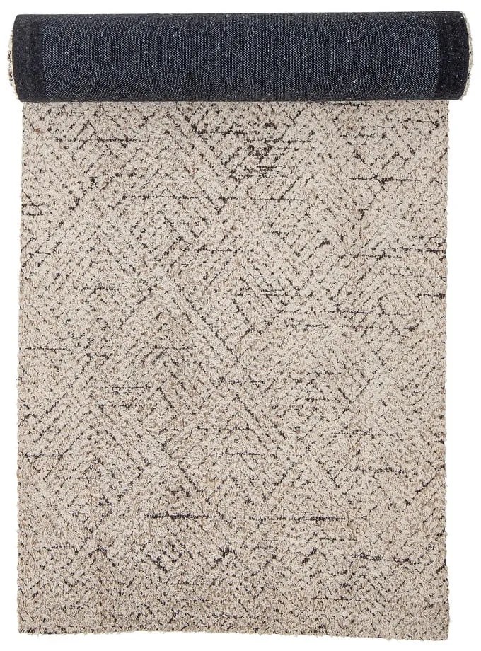 Кремава пътека със смес от памук 75x245 cm Saxo – Bloomingville