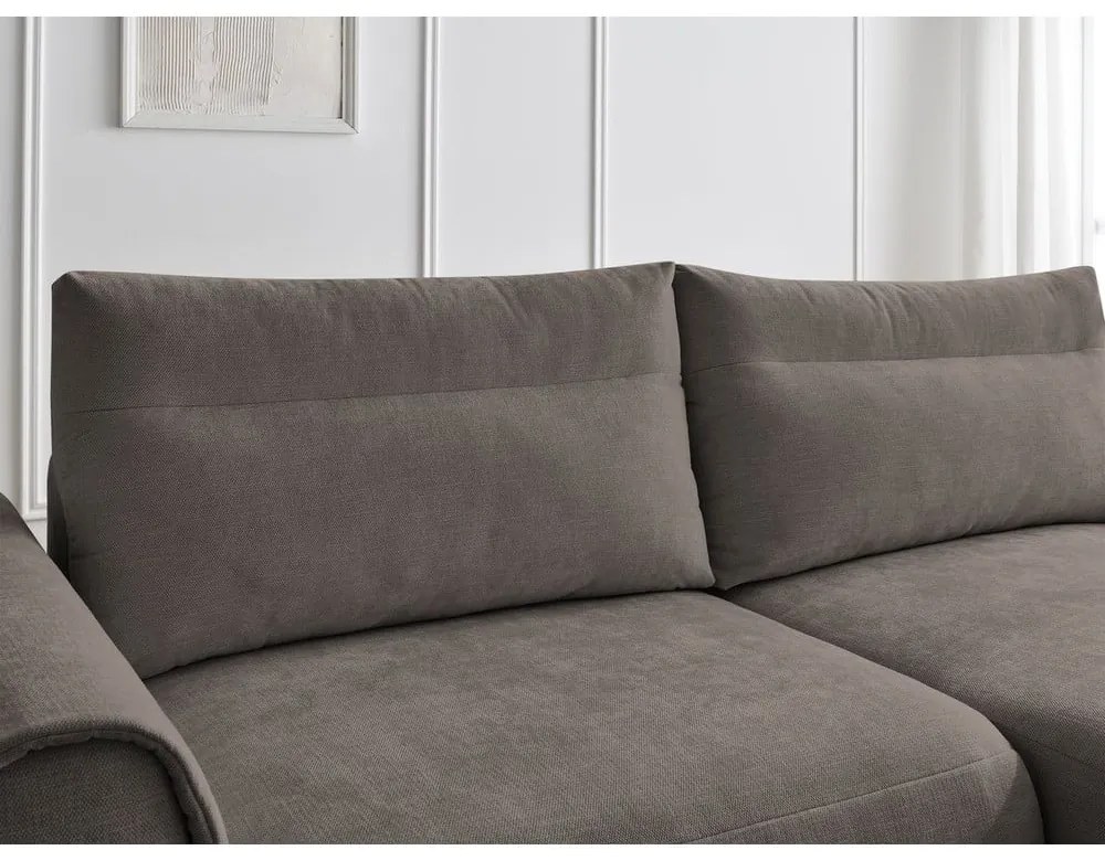 Кафяв ъглов диван Aden – Bobochic Paris