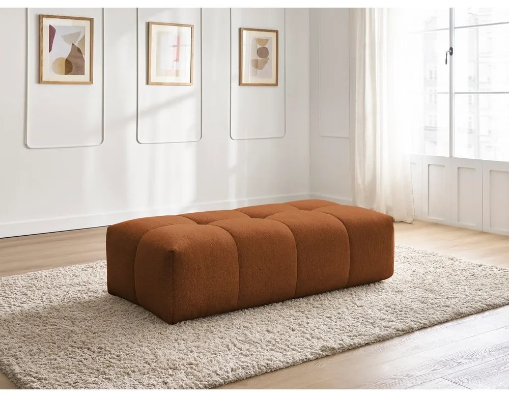 Теракотена шенилова табуретка Everest – Bobochic Paris