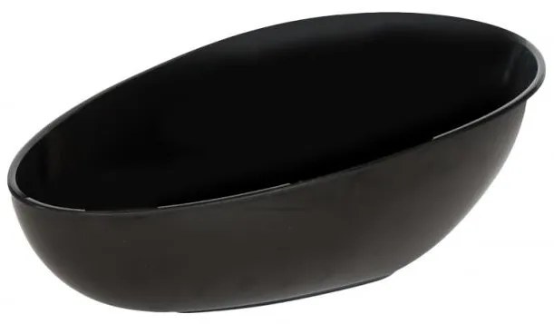 Alkan - Меламинова купа тип "яйце" скосена черна 24x36см AN-(K-2047)
