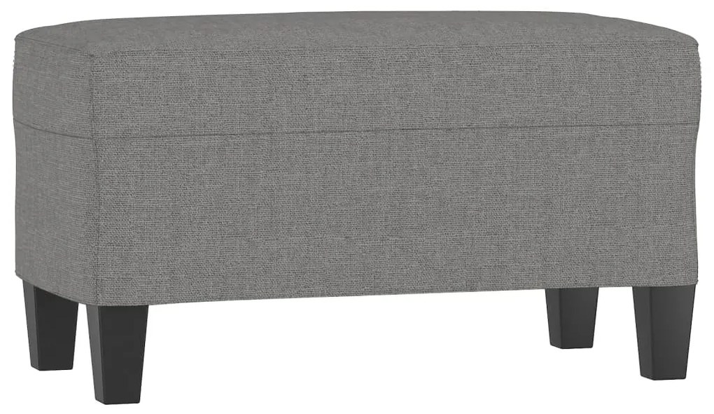 349432 vidaXL Пейка, тъмносива, 70x35x41 см, плат
