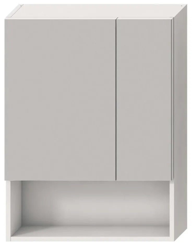 JIKA H4532410383041 - Огледален шкаф LYRA 80x60 см, бял, с рафт